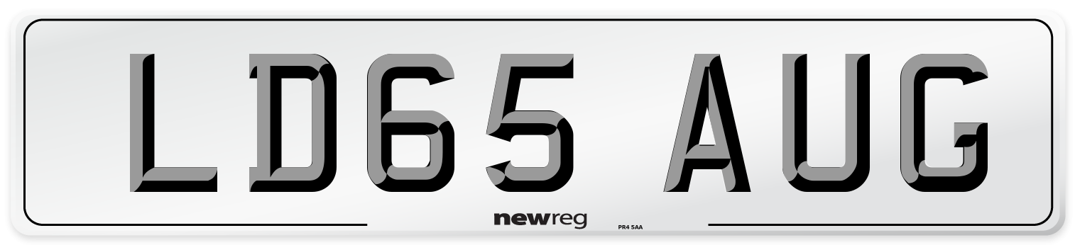 LD65 AUG Number Plate from New Reg